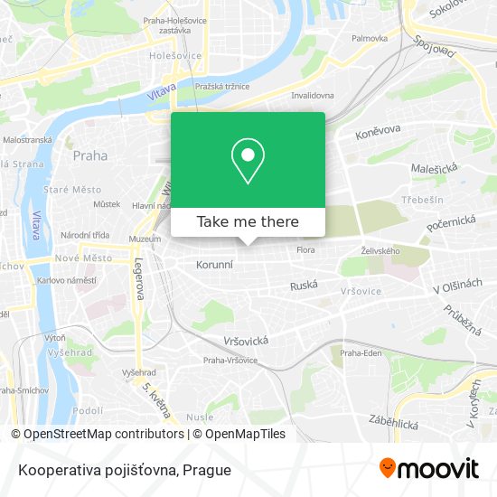 Kooperativa pojišťovna map