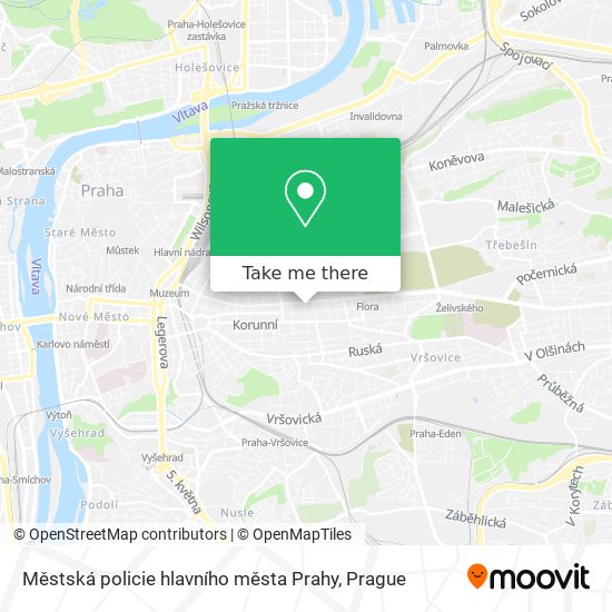 Městská policie hlavního města Prahy map