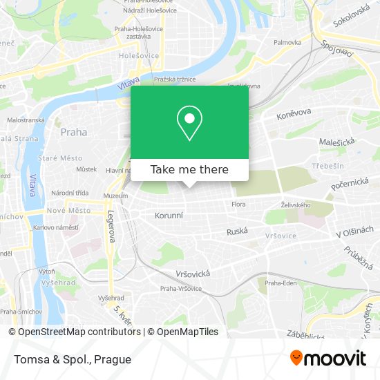 Tomsa & Spol. map