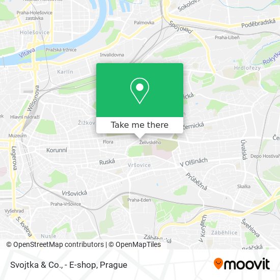 Svojtka & Co., - E-shop map