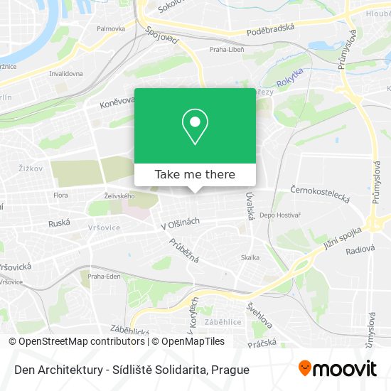 Den Architektury - Sídliště Solidarita map