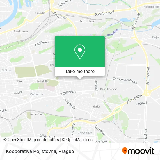Карта Kooperativa Pojistovna