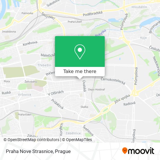 Praha Nove Strasnice map