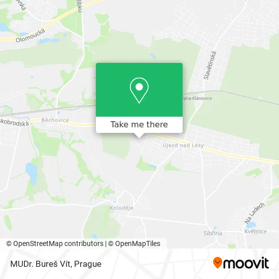 Карта MUDr. Bureš Vít