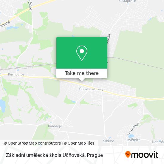 Карта Základní umělecká škola Učňovská