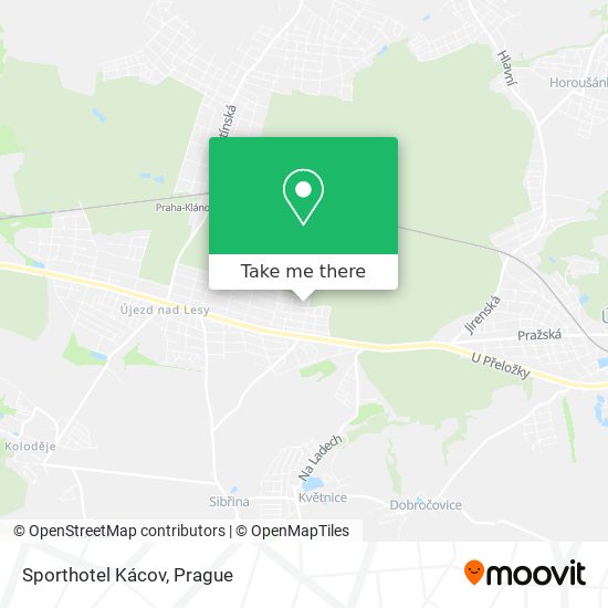 Sporthotel Kácov map