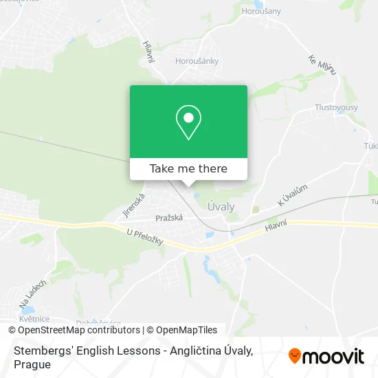 Карта Stembergs' English Lessons - Angličtina Úvaly