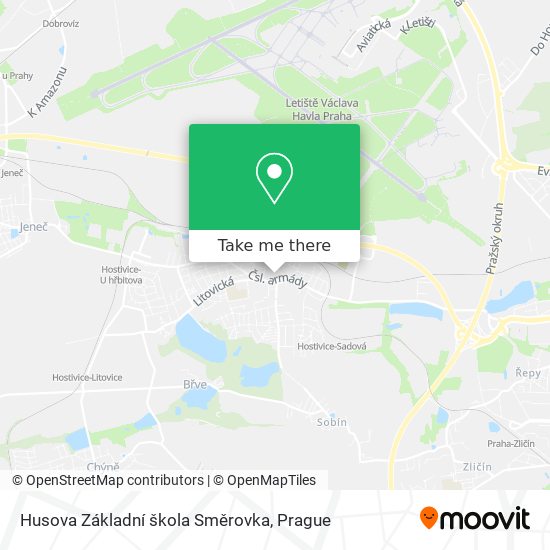 Husova Základní škola Směrovka map
