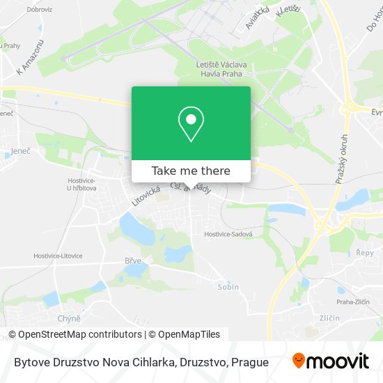 Bytove Druzstvo Nova Cihlarka, Druzstvo map