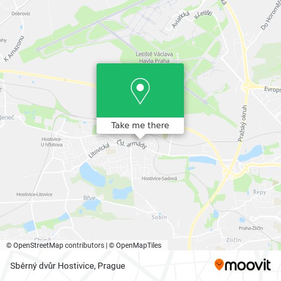 Sběrný dvůr Hostivice map