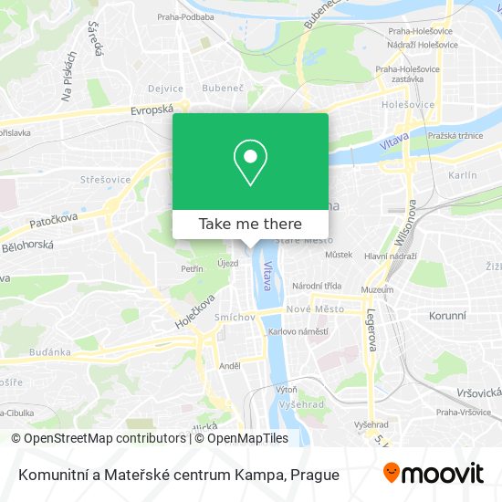 Komunitní a Mateřské centrum Kampa map