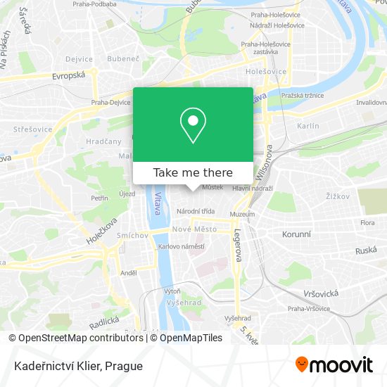 Kadeřnictví Klier map