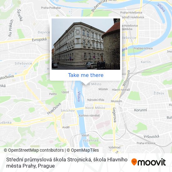 Střední průmyslová škola Strojnická, škola Hlavního města Prahy map