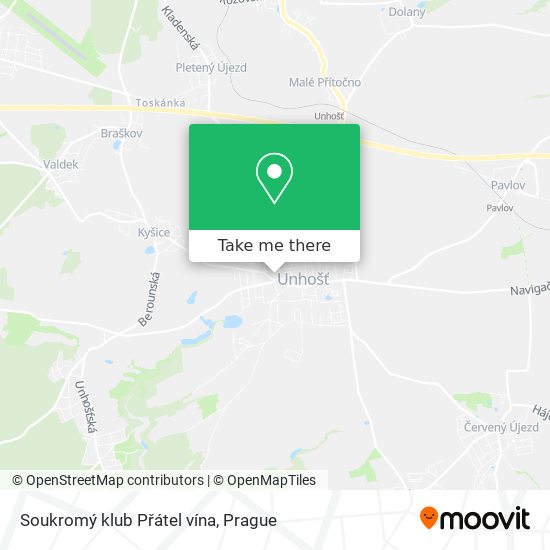 Soukromý klub Přátel vína map