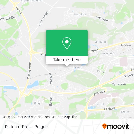 Diatech - Praha map