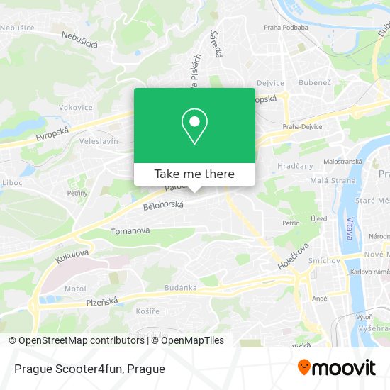 Prague Scooter4fun map