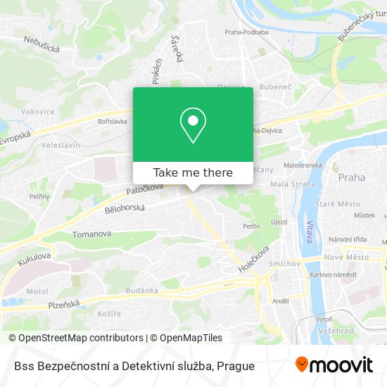 Bss Bezpečnostní a Detektivní služba map