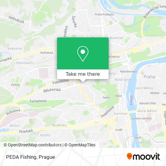 PEDA Fishing map