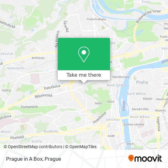 Prague in A Box map