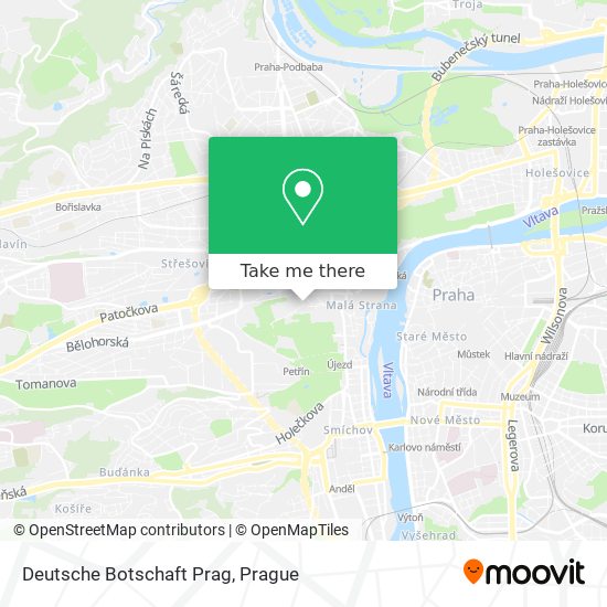 Deutsche Botschaft Prag map