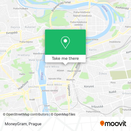 MoneyGram map