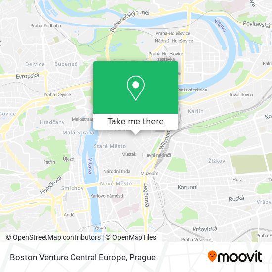 Boston Venture Central Europe map