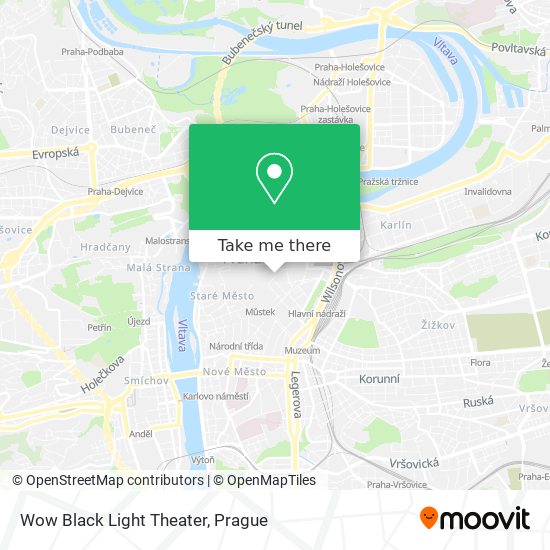 Wow Black Light Theater map