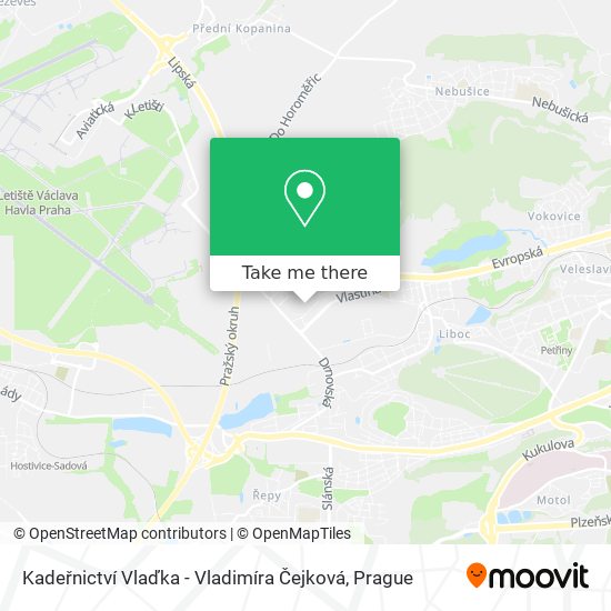 Kadeřnictví Vlaďka - Vladimíra Čejková map