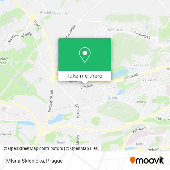 Карта Mlsná Sklenička