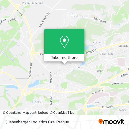 Quehenberger Logistics Cze map