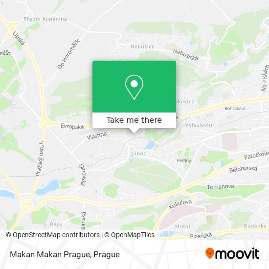 Makan Makan Prague map