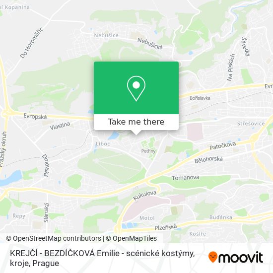 KREJČÍ - BEZDÍČKOVÁ Emilie - scénické kostýmy, kroje map