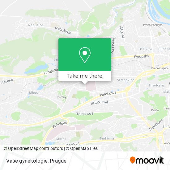 Vaše gynekologie map