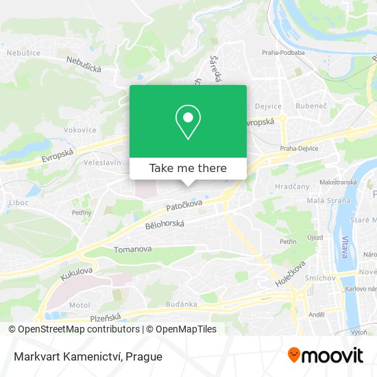 Markvart Kamenictví map