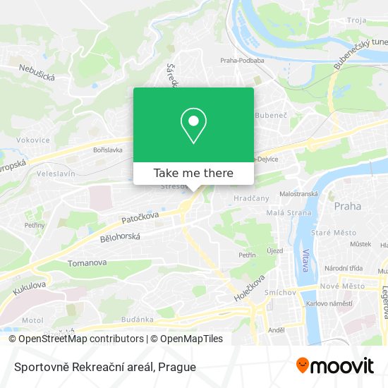 Sportovně Rekreační areál map