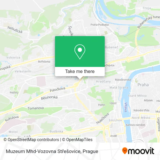 Карта Muzeum Mhd-Vozovna Střešovice