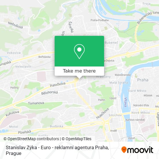 Stanislav Zýka - Euro - reklamní agentura Praha map