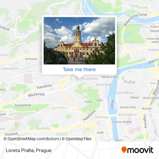 Loreta Praha map