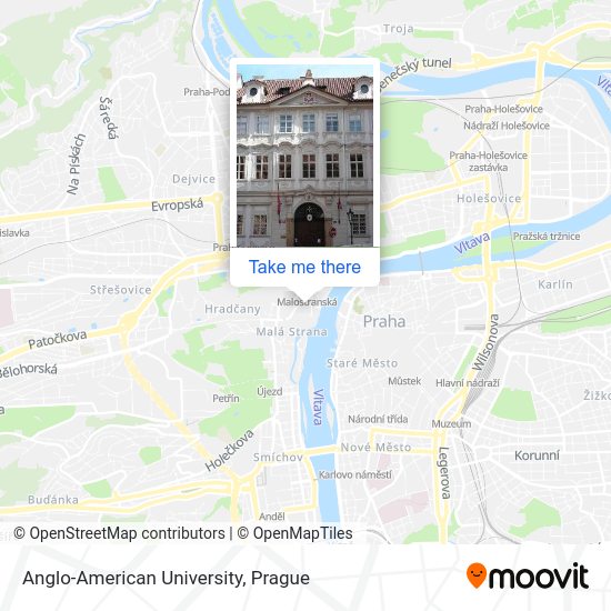 Карта Anglo-American University