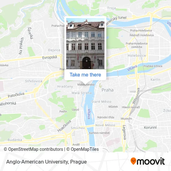 Карта Anglo-American University