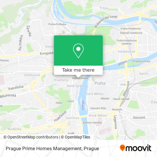 Prague Prime Homes Management map