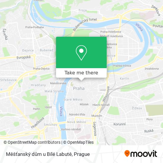 Měšťanský dům u Bílé Labutě map