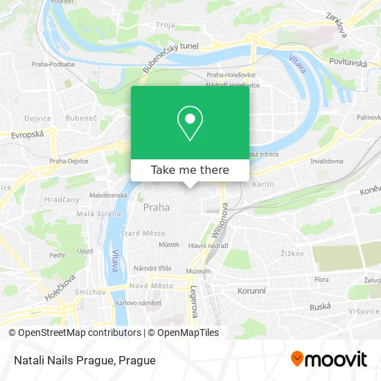 Карта Natali Nails Prague