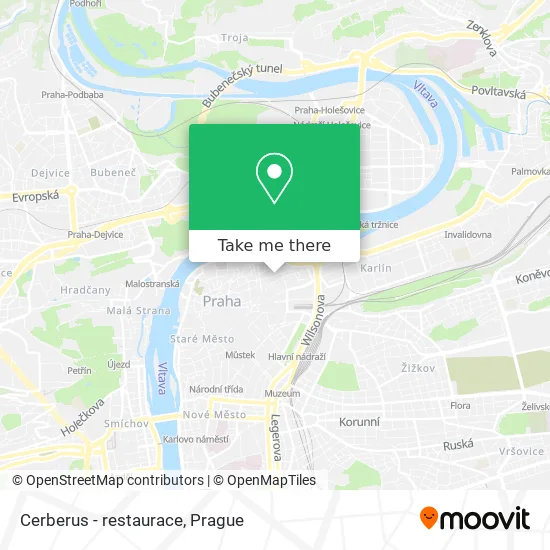 Карта Cerberus - restaurace