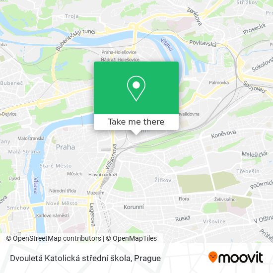 Dvouletá Katolická střední škola map