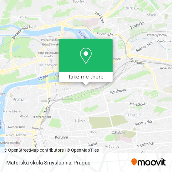 Mateřská škola Smysluplná map