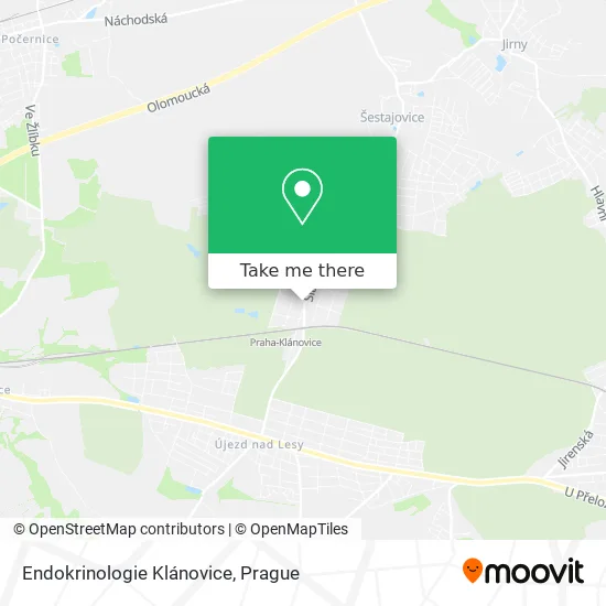 Карта Endokrinologie Klánovice