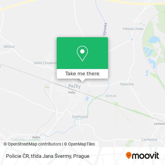 Policie ČR, třída Jana Švermy map