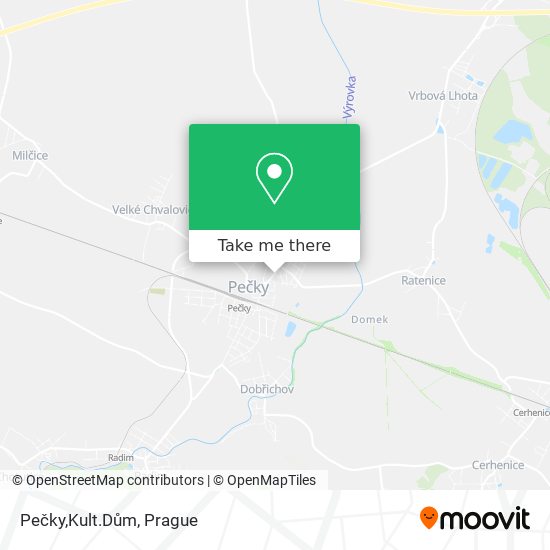 Pečky,Kult.Dům map