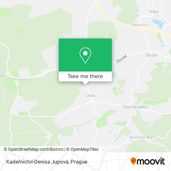 Kadeřnictví-Denisa Jupová map